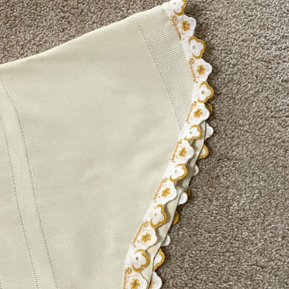 Hand Crafted Cream and Gold Blouse from vintage textiles - Picture 9 of 11